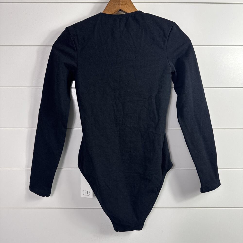 JETS Australia The Front Plunge Surfsuit Swimsuit Long Sleeve Black sz 4 - Picture 6 of 9